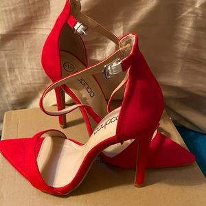 Red stiletto heels